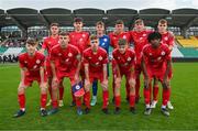 28 October 2023; The Shelbourne team before the EA SPORTS MU17 LOI Mark Farren Cup match between Shamrock Rovers and Shelbourne at Tallaght Stadium in Dublin. Photo by Tyler Miller/Sportsfile