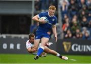28 October 2023; Tommy O'Brien of Leinster in action against Marnus Potgieter of Hollywoodbets Sharks during the United Rugby Championship match between Leinster and Hollywoodbets Sharks at the RDS Arena in Dublin. Photo by Sam Barnes/Sportsfile