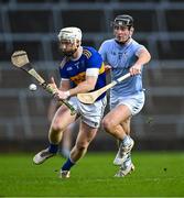 28 October 2023; Cian Lynch of Patrickswell in action against Conor Boylan of Na Piarsaigh during the Limerick County Senior Club Hurling Championship final between Na Piarsaigh and Patrickswell at the TUS Gaelic Grounds in Limerick. Photo by Piaras Ó Mídheach/Sportsfile