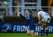 28 October 2023; Rob Russell of Leinster celebrates after scoring his side's third try during the United Rugby Championship match between Leinster and Hollywoodbets Sharks at the RDS Arena in Dublin. Photo by Sam Barnes/Sportsfile