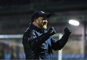 28 October 2023; Cobh Ramblers manager Shane Keegan celebrates after the SSE Airtricity Men's First Division Play-Off semi-final second leg match between Cobh Ramblers and Wexford at St Colman's Park in Cobh, Cork. Photo by Eóin Noonan/Sportsfile