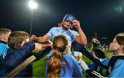 28 October 2023; Vince Harington of Na Piarsaigh is congratulated after his side's victory in the Limerick County Senior Club Hurling Championship final between Na Piarsaigh and Patrickswell at the TUS Gaelic Grounds in Limerick. Photo by Stephen Marken/Sportsfile