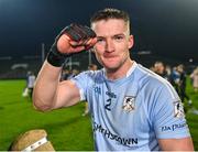 28 October 2023; Emmet McEvoy of Na Piarsaigh celebrates after his side's victory in the Limerick County Senior Club Hurling Championship final between Na Piarsaigh and Patrickswell at the TUS Gaelic Grounds in Limerick. Photo by Stephen Marken/Sportsfile