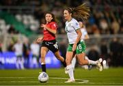 27 October 2023; Kyra Carusa of Republic of Ireland during the UEFA Women's Nations League B match between Republic of Ireland and Albania at Tallaght Stadium in Dublin. Photo by David Fitzgerald/Sportsfile