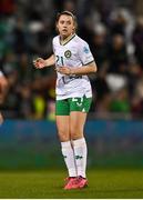 27 October 2023; Emily Whelan of Republic of Ireland during the UEFA Women's Nations League B match between Republic of Ireland and Albania at Tallaght Stadium in Dublin. Photo by David Fitzgerald/Sportsfile