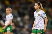27 October 2023; Emily Whelan of Republic of Ireland during the UEFA Women's Nations League B match between Republic of Ireland and Albania at Tallaght Stadium in Dublin. Photo by David Fitzgerald/Sportsfile