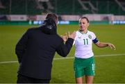 27 October 2023; Katie McCabe of Republic of Ireland after the UEFA Women's Nations League B match between Republic of Ireland and Albania at Tallaght Stadium in Dublin. Photo by Stephen McCarthy/Sportsfile