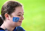 28 October 2023; Face painting in the fanzone before the United Rugby Championship match between Leinster and Hollywoodbets Sharks at the RDS Arena in Dublin. Photo by Sam Barnes/Sportsfile
