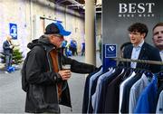 28 October 2023; The BEST Mens wear stand before the United Rugby Championship match between Leinster and Hollywoodbets Sharks at the RDS Arena in Dublin. Photo by Sam Barnes/Sportsfile