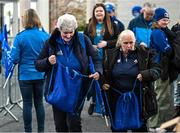 28 October 2023; Supporters receive their merchandise packs before the United Rugby Championship match between Leinster and Hollywoodbets Sharks at the RDS Arena in Dublin. Photo by Sam Barnes/Sportsfile