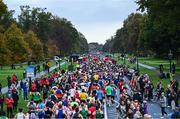 29 October 2023; Runners pass through the Phoenix Park during the 2023 Irish Life Dublin Marathon. Thousands of runners took to the Fitzwilliam Square start line, to participate in the 42nd running of the Dublin Marathon. Photo by Ramsey Cardy/Sportsfile