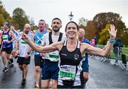 29 October 2023; Kathleen Diver from Armagh during the 2023 Irish Life Dublin Marathon. Thousands of runners took to the Fitzwilliam Square start line, to participate in the 42nd running of the Dublin Marathon. Photo by Ramsey Cardy/Sportsfile