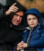 29 October 2023; Former Republic of Ireland player Robbie Keane and his son Hudson during the EA SPORTS U14 LOI Eddie Wallace Cup match between Shamrock Rovers and St Patrick Athletic at Athlone Town Stadium in Westmeath. Photo by Eóin Noonan/Sportsfile