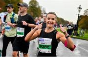29 October 2023; Margaret Dooley from Tipperary during the 2023 Irish Life Dublin Marathon. Thousands of runners took to the Fitzwilliam Square start line, to participate in the 42nd running of the Dublin Marathon. Photo by Ramsey Cardy/Sportsfile
