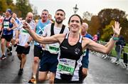 29 October 2023; Kathleen Diver from Armagh during the 2023 Irish Life Dublin Marathon. Thousands of runners took to the Fitzwilliam Square start line, to participate in the 42nd running of the Dublin Marathon. Photo by Ramsey Cardy/Sportsfile
