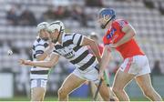 29 October 2023; Daithi Burke of Turloughmore in action against St Thomas captain Conor Cooney during the Galway County Senior Club Hurling Championship final match between Turloughmore and St Thomas at Pearse Stadium in Galway. Photo by Ray Ryan/Sportsfile