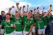 29 October 2023; O'Loughlin Gaels players celebrate after the Kilkenny County Senior Club Hurling Championship final match between Shamrocks Ballyhale and O'Loughlin Gaels at UPMC Nowlan Park in Kilkenny. Photo by Matt Browne/Sportsfile