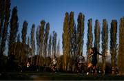 29 October 2023; Amber Barrett during a Republic of Ireland women training session at Shkodra Football Club in Shkoder, Albania. Photo by Stephen McCarthy/Sportsfile