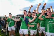 29 October 2023; O'Loughlin Gaels players celebrate after the Kilkenny County Senior Club Hurling Championship final match between Shamrocks Ballyhale and O'Loughlin Gaels at UPMC Nowlan Park in Kilkenny. Photo by Matt Browne/Sportsfile