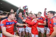 29 October 2023; St Thomas players celebrate after the Galway County Senior Club Hurling Championship final match between Turloughmore and St Thomas at Pearse Stadium in Galway. Photo by Ray Ryan/Sportsfile