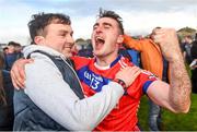 29 October 2023; Damien Finnerty of St Thomas celebrates after the Galway County Senior Club Hurling Championship final match between Turloughmore and St Thomas at Pearse Stadium in Galway. Photo by Ray Ryan/Sportsfile cousins