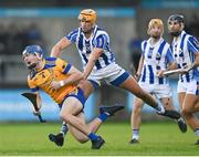 29 October 2023; Diarmuid Clerkin of Na Fianna is fouled by Conor Dooley of Ballyboden St Endas during the Dublin County Senior Club Hurling Championship final match between Ballyboden St Endas and Na Fianna at Parnell Park in Dublin. Photo by Stephen Marken/Sportsfile
