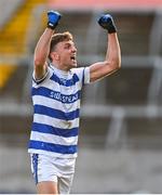 29 October 2023; Castlehaven captain Mark Collins celebrates at the final whistle of the Cork County Premier Senior Club Football Championship final match between Castlehaven and Nemo Rangers at Páirc Uí Chaoimh in Cork. Photo by Brendan Moran/Sportsfile