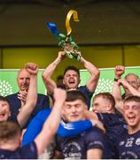 29 October 2023; Kiladangan captain Alan Flynn lifts the Dan Breen Cup after the Tipperary County Senior Club Hurling Championship final replay match between Kiladangan and Thurles Sarsfields at FBD Semple Stadium in Thurles, Tipperary. Photo by Tom Beary/Sportsfile