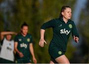 29 October 2023; Amber Barrett during a Republic of Ireland women training session at Shkodra Football Club in Shkoder, Albania. Photo by Stephen McCarthy/Sportsfile