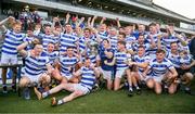 29 October 2023; The Castlehaven team celebrate with the Andy Scannell Cup after the Cork County Premier Senior Club Football Championship final match between Castlehaven and Nemo Rangers at Páirc Uí Chaoimh in Cork. Photo by Brendan Moran/Sportsfile