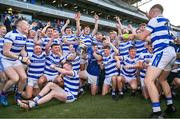 29 October 2023; The Castlehaven team celebrate with the Andy Scannell Cup after the Cork County Premier Senior Club Football Championship final match between Castlehaven and Nemo Rangers at Páirc Uí Chaoimh in Cork. Photo by Brendan Moran/Sportsfile