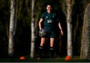 29 October 2023; Emily Whelan during a Republic of Ireland women training session at Shkodra Football Club in Shkoder, Albania. Photo by Stephen McCarthy/Sportsfile