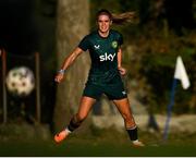 29 October 2023; Jamie Finn during a Republic of Ireland women training session at Shkodra Football Club in Shkoder, Albania. Photo by Stephen McCarthy/Sportsfile