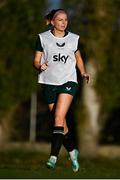 29 October 2023; Hayley Nolan during a Republic of Ireland women training session at Shkodra Football Club in Shkoder, Albania. Photo by Stephen McCarthy/Sportsfile