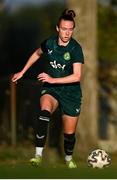 29 October 2023; Claire O'Riordan during a Republic of Ireland women training session at Shkodra Football Club in Shkoder, Albania. Photo by Stephen McCarthy/Sportsfile