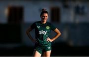 29 October 2023; Sinead Farrelly during a Republic of Ireland women training session at Shkodra Football Club in Shkoder, Albania. Photo by Stephen McCarthy/Sportsfile