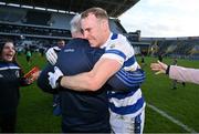 29 October 2023; Cathal Maguire of Castlehaven celebrates with supporters after the Cork County Premier Senior Club Football Championship final match between Castlehaven and Nemo Rangers at Páirc Uí Chaoimh in Cork. Photo by Brendan Moran/Sportsfile Photo by Brendan Moran/Sportsfile
