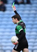 29 October 2023; Ballina Stephenites goalkeeper David Clarke prepares to take a kick-out during the Mayo County Senior Club Football Championship final match between Ballina Stephenites and Breaffy at Hastings Insurance MacHale Park in Castlebar, Mayo. Photo by Piaras Ó Mídheach/Sportsfile