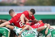 29 October 2023; Tom Ahern of Munster leads the maul during the United Rugby Championship match between Benetton and Munster at Stadio Monigo in Treviso, Italy. Photo by Massimiliano Carnabuci/Sportsfile