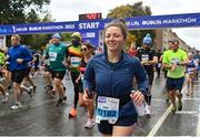 29 October 2023; Jessica Sargeant from Dublin 6, running in the 2023 Irish Life Dublin Marathon. Thousands of runners took to the Fitzwilliam Square start line, to participate in the 42nd running of the Dublin Marathon. Photo by Sam Barnes/Sportsfile