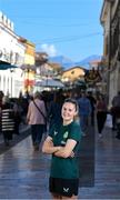 30 October 2023; Republic of Ireland's Erin McLaughlin in Shkoder during some down time ahead of her side's UEFA Women's Nations League B1 match against Albania, on Tuesday. Photo by Stephen McCarthy/Sportsfile