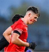 29 October 2023; Liam Gray of Trillick during the Tyrone County Senior Club Football Championship Final between Trillick and Errigal Ciaran at Healy Park in Omagh, Tyrone. Photo by Oliver McVeigh/Sportsfile Photo by Oliver McVeigh/Sportsfile