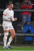 29 October 2023; Billy Burns of Ulster celebrates after his side's victory after the United Rugby Championship match between Ulster and Vodacom Bulls at Kingspan Stadium in Belfast. Photo by Tyler Miller/Sportsfile