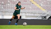 30 October 2023; Abbie Larkin during a Republic of Ireland women training session at Loro Boriçi Stadium in Shkoder, Albania. Photo by Stephen McCarthy/Sportsfile