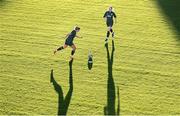 30 October 2023; Amber Barrett and Saoirse Noonan, left, during a Republic of Ireland women training session at Loro Boriçi Stadium in Shkoder, Albania. Photo by Stephen McCarthy/Sportsfile