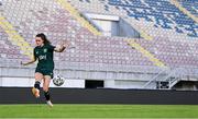 30 October 2023; Heather Payne during a Republic of Ireland women training session at Loro Boriçi Stadium in Shkoder, Albania. Photo by Stephen McCarthy/Sportsfile
