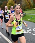 29 October 2023; Deirdre Pearson from Dublin during the 2023 Irish Life Dublin Marathon. Thousands of runners took to the Fitzwilliam Square start line, to participate in the 42nd running of the Dublin Marathon. Photo by Ramsey Cardy/Sportsfile