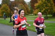 29 October 2023; Aine Malone from Offaly during the 2023 Irish Life Dublin Marathon. Thousands of runners took to the Fitzwilliam Square start line, to participate in the 42nd running of the Dublin Marathon. Photo by Ramsey Cardy/Sportsfile