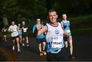 29 October 2023; Daniel O'Connell from Dublin during the 2023 Irish Life Dublin Marathon. Thousands of runners took to the Fitzwilliam Square start line, to participate in the 42nd running of the Dublin Marathon. Photo by Ramsey Cardy/Sportsfile