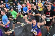 29 October 2023; Aisling Demaison during the 2023 Irish Life Dublin Marathon. Thousands of runners took to the Fitzwilliam Square start line, to participate in the 42nd running of the Dublin Marathon. Photo by Ramsey Cardy/Sportsfile